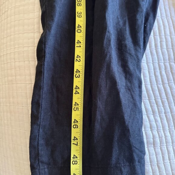 OffOn Black Linen Jumpsuit, S - Picture 7 of 10